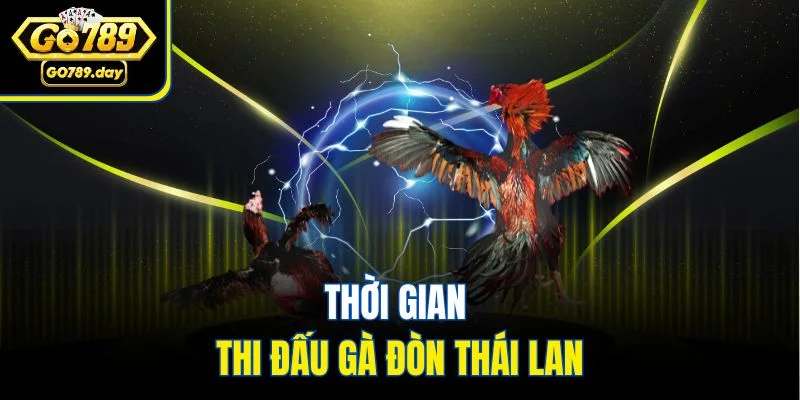 Thời gian thi đấu gà đòn Thái Lan